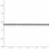 Black Bow Jewelry Sterling Silver 2.5mm Solid Rope Chain Anklet - 4 of 4