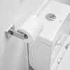 BWE 4-Piece Bath Hardware Set with Towel Bar Hand Towel Holder Toilet Paper Holder Towel Hook Square - 4 of 4