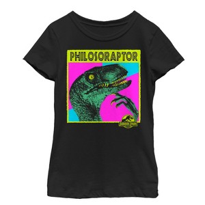 Girl's Jurassic Park Philosoraptor T-Shirt - 1 of 3