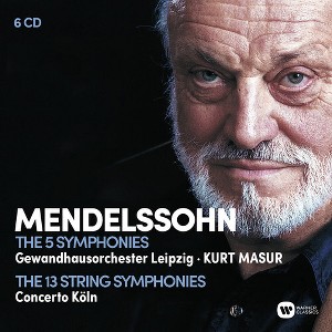 Mendelssohn & Kurt Masur - Mendelssohn: The Complete Symphonies, The Complete String Symphonies (CD) - 1 of 1