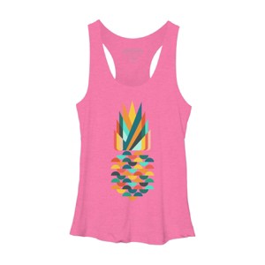 Women's Design By Humans Geometric Pineapple By radiomode Racerback Tank Top - 1 of 2