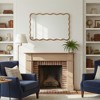 Whisen 24"x36" Wavy Rectangle Decorative Mirror, Solid Wood Frame, Entryway - 3 of 4