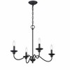 Millennium Lighting Delvona 4 - Light Chandelier in  Matte Black - 2 of 2