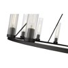 Beau 15-Light Chandelier - Glass & Bronze, 60" Wide, Dimmable, Damp Rated, Industrial Style - 3 of 4
