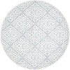 Nuloom Jaime Vintage Trellis Area Rug, Round 5', Gray - 2 of 4