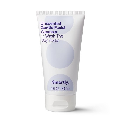 Unscented Gentle Facial Cleanser - 5 fl oz - Smartly™