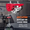 VEVOR Electric Hoist, 880 lbs Lifting Capacity, 850W 110V Electric Steel Wire Winch with Wireless Remote Control, 40ft Single Cable Lifting Height - 3 of 4