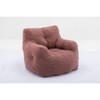 PAGED Classic Teddy Fabric Bean Bag Chair, Ergonomic Lazy Sofa with Memory Foam, Comfy Chair for Living Room, Bedroom - 2 of 4