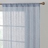 HLC.ME Penelope Faux Linen Textured Privacy Sheer Light Filtering Rod Pocket Curtains Panels, Set of 2 - 2 of 4