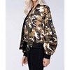 Women's Camo Bomber Jacket - Honey Punch - 2 of 4