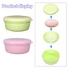 Unique Bargains Travel Round Portable Soap Holders with Leakproof Lid 2 Pcs - 4 of 4