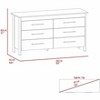NicBex 6-Drawer Dresser with Black Metal Pulls Modern Rectangle Storage Chest, Spacious Drawers for Bedroom Organization - 3 of 4