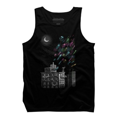 Men's Design By Humans Your Free Jelly Fish Return To Space By moisescudero Tank Top