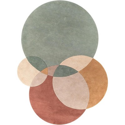 Mark & Day Quiterie 8'x10' Rectangle Tufted Indoor Area Rugs Sage: Wool, Stain-Resistant, Modern, Pet Friendly