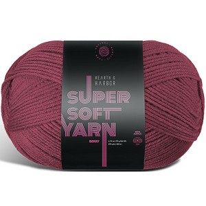 Hearth & Harbor Acrylic Yarn for Crocheting & Knitting - Soft Yarn for Crocheting, 370 Yards Knitting Yarn, Medium Worsted Weight Yarn 4 - 1 of 4