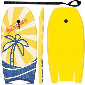 Costway Surfboard Foamie Lightweight Bodyboard Surfing Beach Ocean Leash EPS Core - 1 of 4