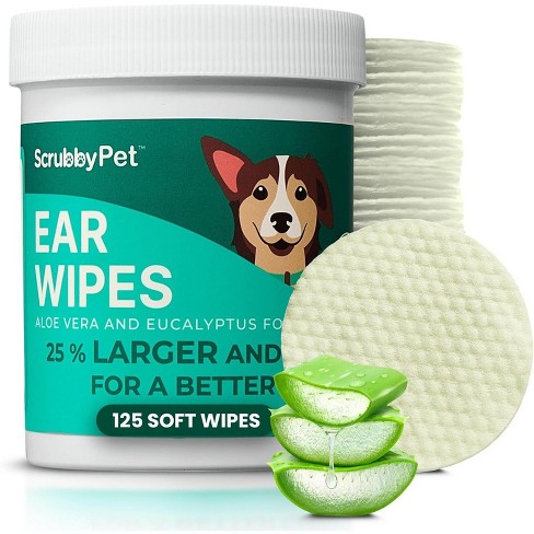 Ear Wipes For Dogs - Clean Dirty, Waxy, Smelly Ears With Premium