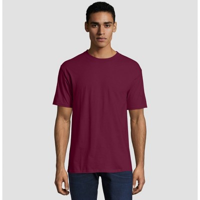 Netto markets Mens T-shirt burgundy short sleeve size:L