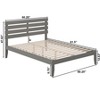 AFI Furnishings Oxford Full Bed with USB Turbo Charger in Grey - 2 of 4