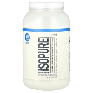 Isopure Low Carb Protein Powder, Vanilla, 3 lbs (1.36 kg) - 1 of 2