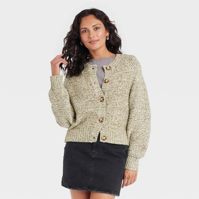 Women&#39;s Button-Front Cardigan - Universal Thread&#8482; Green S