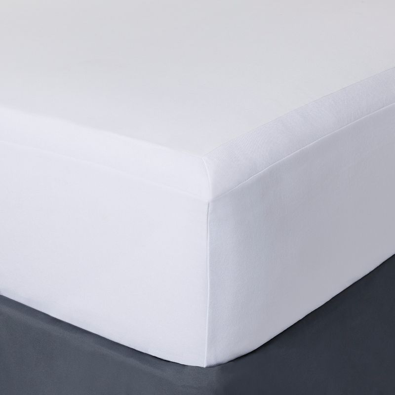 White Solid Box Spring Cover (King) - Threshold&#8482;, 1 of 2