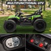 24V Electric UTV, Ride On Toys for Kids, 2x130W Electric Car with Remote Control, 4 Shock Absorbers, LED Lights, Music - 3 of 4