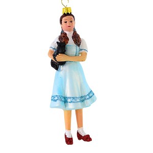 Cody Foster 5.5 Inch Farm Girl With Dog Christmas Tree Ornament , Christmas Decor Movie Red Slippers (1PC) - 1 of 4