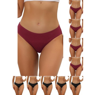 INSPIRE CHIC Women's Mid-Rise Available in Plus Size Hipster Underwears 10 Packs
