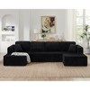 132.48" Modern Minimalist Corduroy U-Shape Modular Sectional Sofa, No Assembly Needed - 3 of 4