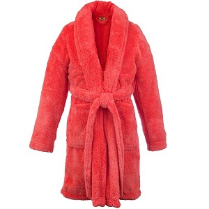 BC BARE COTTON Shawl Robe Microfiber Plush Fleece Bathrobe - 1 of 4
