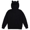 Teddy Bear Youth Black Long Sleeve Hooded Sweatshirt With 3D Ears - 3 of 3