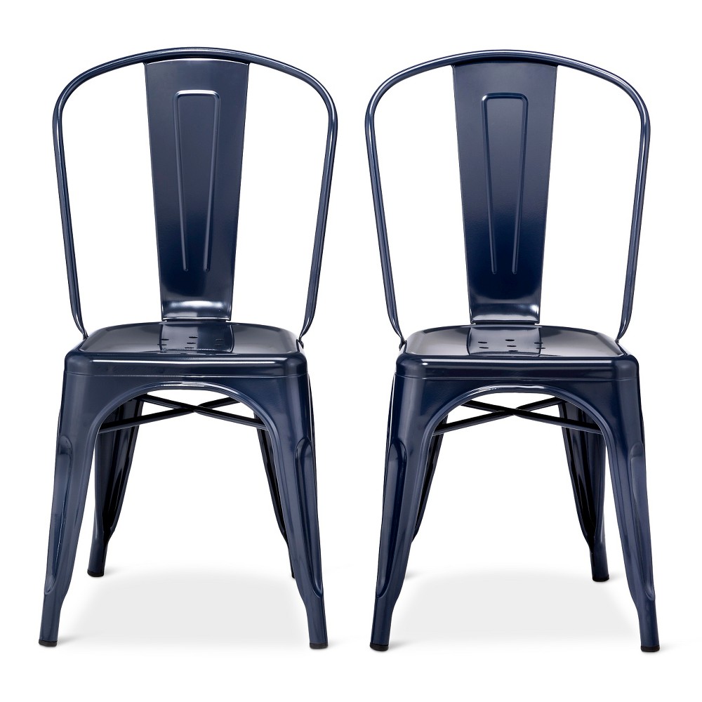Best Selling Set Of 2 Carlisle High Back Metal Dining Chair Navy Threshold Accuweather Shop Best Selling Set Of 2 Carlisle High Back Metal Dining Chair Navy Threshold Accuweather Shop