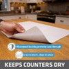 LunaLulinlk Dish Drying Mat, Oversized 19x24 in. Super Absorbent, Quick Dry Fabric, Waterproof & Slip-Resistant White - 2 of 4