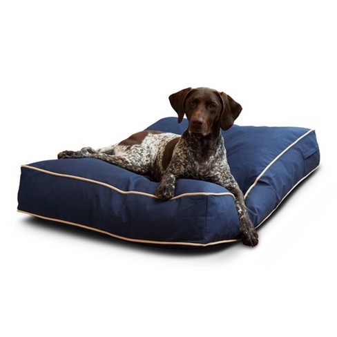 Kensington Garden Casey Rectangle Indoor And Outdoor Pillow Dog Bed - M -  Navy : Target