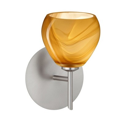 Besa Lighting Tay Tay 1 - Light Wall Light in  Satin Nickel