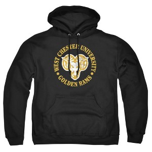 West Chester University Official Rams Logo Adult Pull-Over Hoodie, Black - 1 of 4