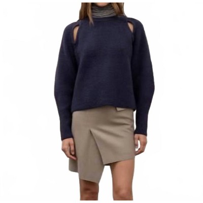 Women's Uma Cut Out Sweater - MOON RIVER