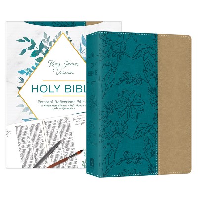 Personal Reflections KJV Bible with Prompts - by  Compiled by Barbour Staff (Leather Bound)
