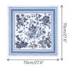 INSPIRE CHIC Women's Floral Printed Satin Square Flowers Silky Neck Scarves 1Pc - 3 of 4