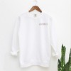 Embroidered Thanksgiving Icons - Women's Garment Dyed Graphic Sweatshirt - 3 of 4