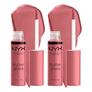 NYX PROFESSIONAL MAKEUP Butter Gloss (07 Tiramisu | Brown) Non-Sticky Lip Gloss | Smooth Formula | Non-Sticky | High Shine Finish (PACK OF 2) - 1 of 4