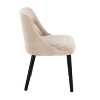 LumiSource Set of 2 Rina Fabric Chair Black Wood - 3 of 4