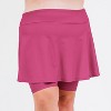Calypsa Women's Flared Mid-Thigh Swim Skirt With Bike Shorts - 4 of 4