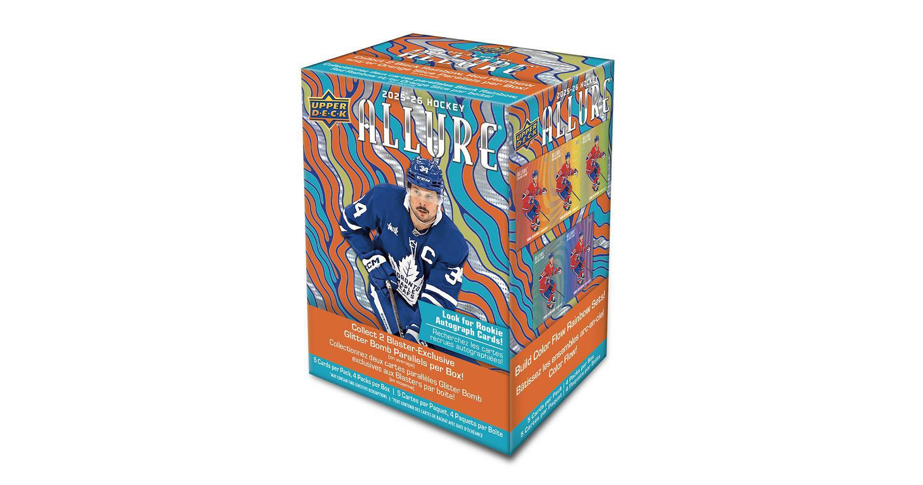 2025-26 Upper Deck NHL Allure Hockey Trading Card Blaster Box