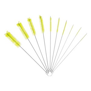 Unique Bargains Flexible Durable Stainless Steel Nylon Tube Cleaning Brush 10 Pcs - 1 of 4