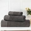 Honeycomb Waffle Border Cotton Medium Weight Towel Set by Blue Nile Mills - 2 of 4