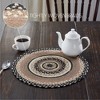 Sawyer Mill Charcoal Creme Jute Trivet 15 - 2 of 3