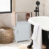 Ironing Board with Storage Cabinet,Folding Ironing Board, Wooden Ironing Station for Home Bathroom Laundry Room Small Spaces - 2 of 4