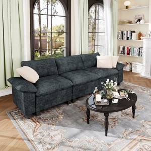 Captiva Designs 123.6" Cloud Modular Sofa, 3-Seater Deep Seat Sectional Couch for Living Room - 1 of 4